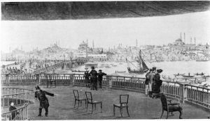 Robert Barker panorama_London_Leicester Square_1789